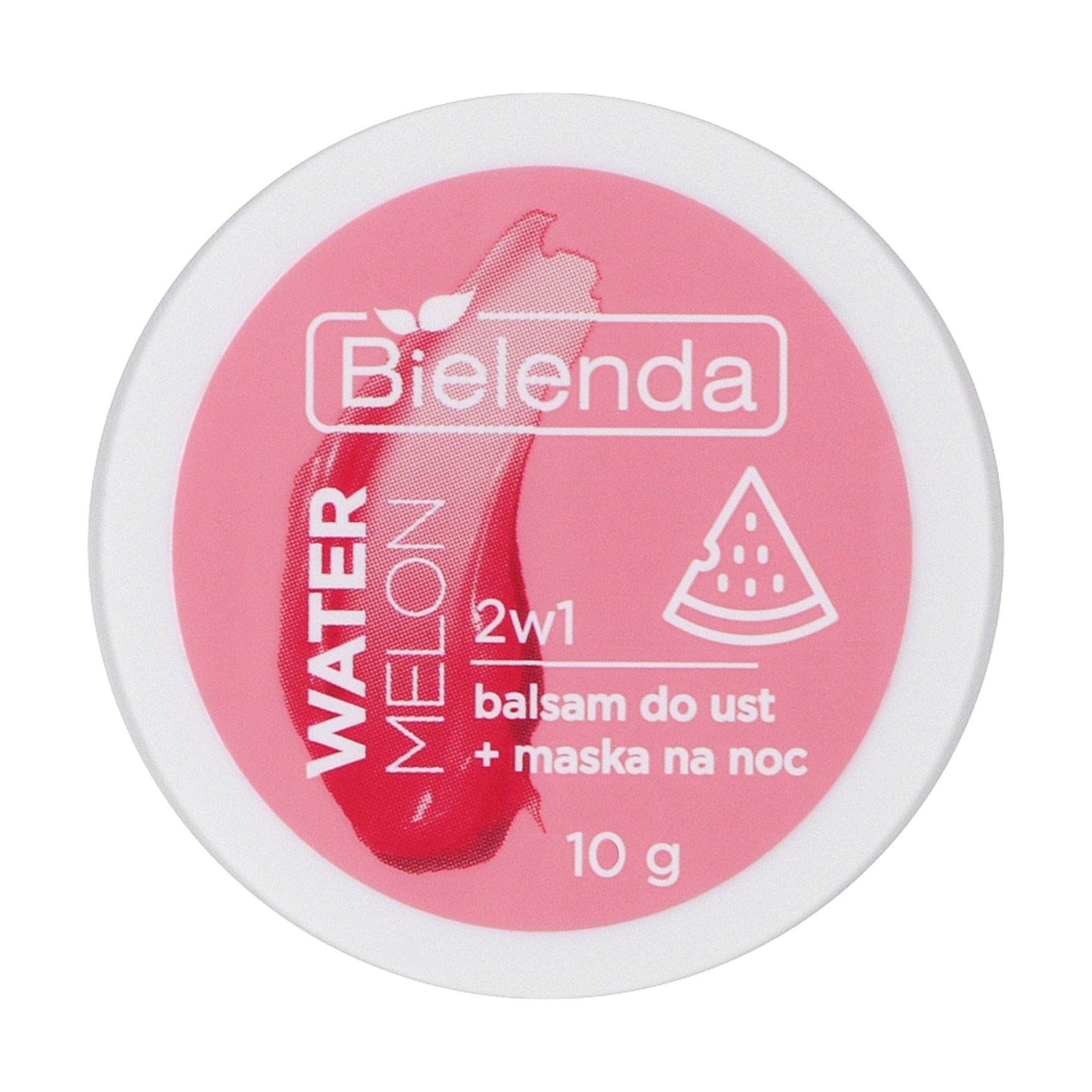 Нічна бальзам-маска для губ Bielenda Lip Care Sleeping Mask Кавун, 10 г