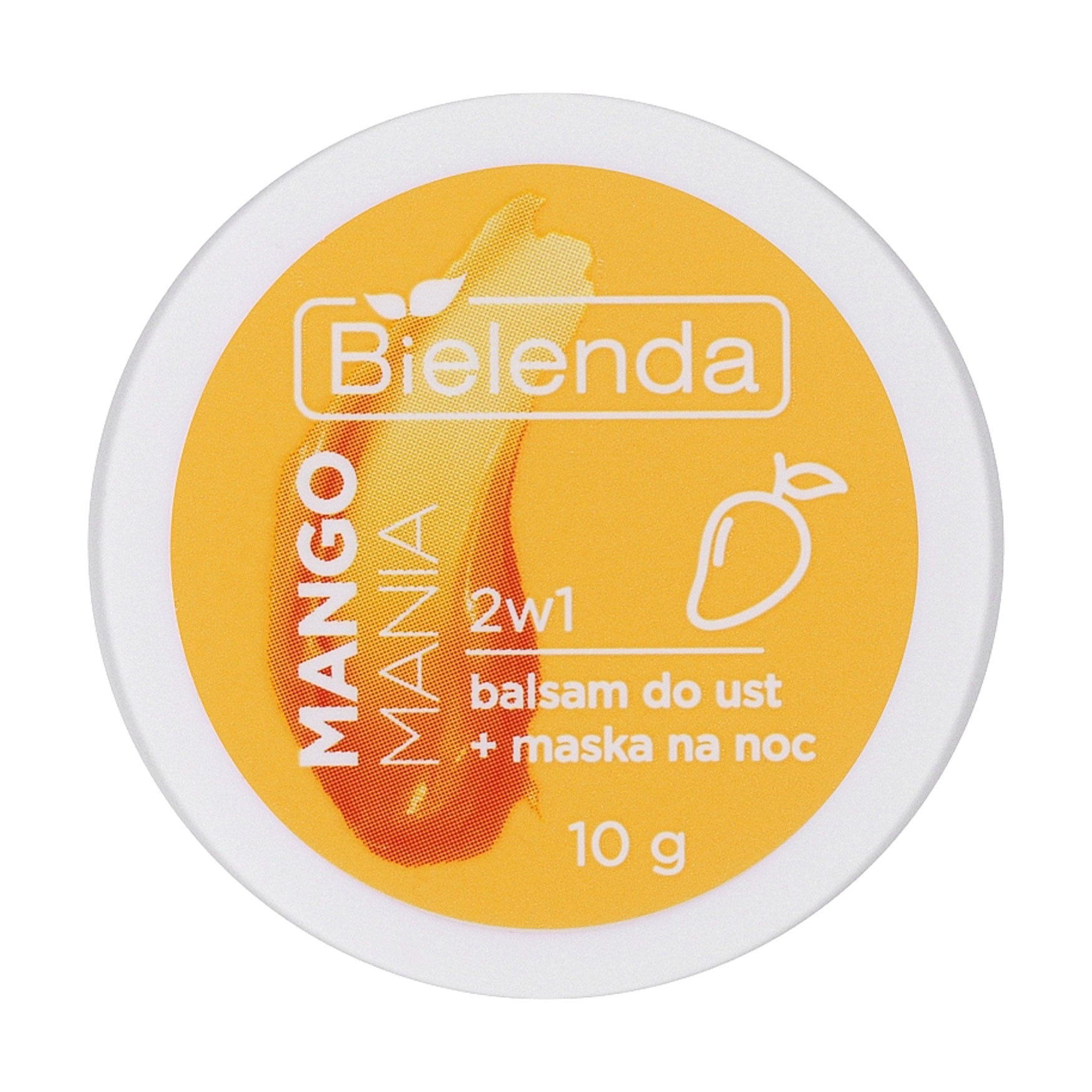 Нічна бальзам-маска для губ Bielenda Lip Care Sleeping Mask Манго, 10 г